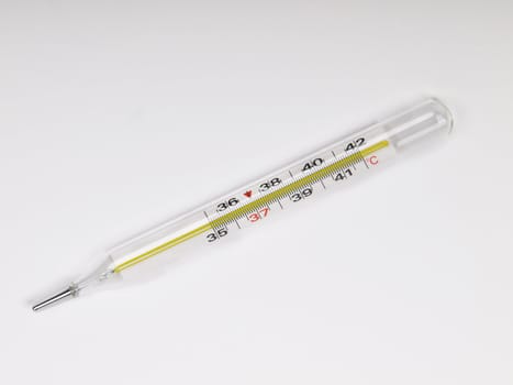 medical thermometer isolated on the white background