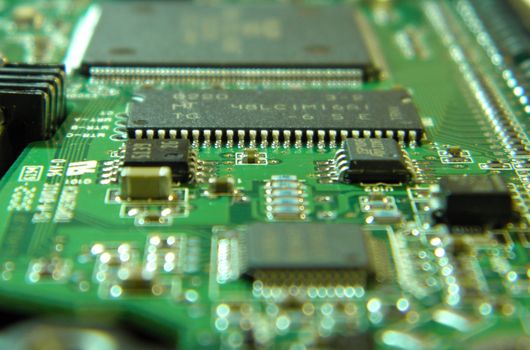 Close up of a processor.