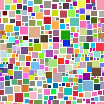 Abstract illustration of colourful seamless squares