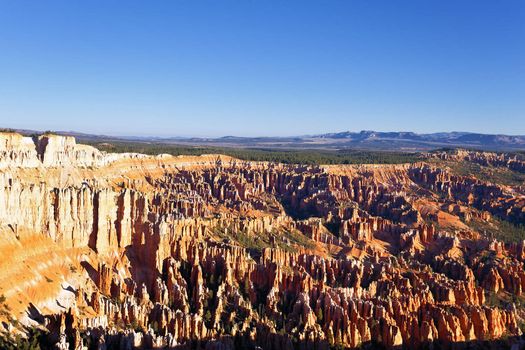 Amphitheater from Inspiration Point at sunrise, Bryce Canyon National Park, Utah, USA 