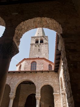  old roman basilica  in Porec Istria 