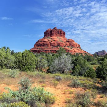 view of the red rock of Sedona, Arizona 