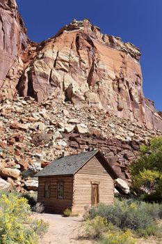 The Fruita School is a one-room building constructed by residents in 1896