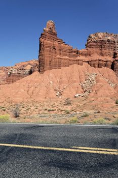 Scenic desert drive, Utah, USA