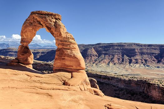 Sunset at famous Delicate Arch, USA