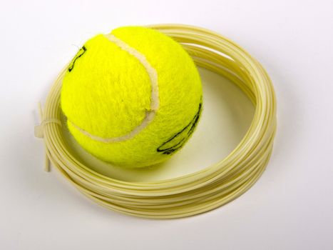 ball and string for tennis racket