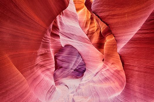 The famous Antelope Canyon, Page, Arizona, USA 