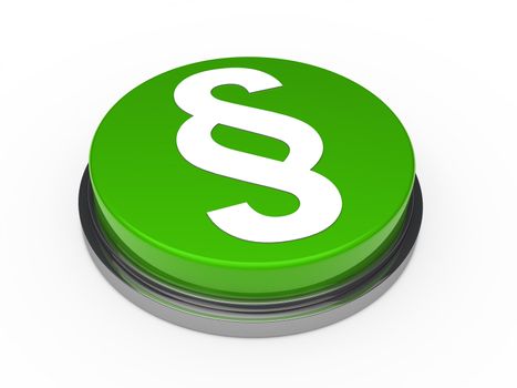 green chrome button with white paragraph symbol