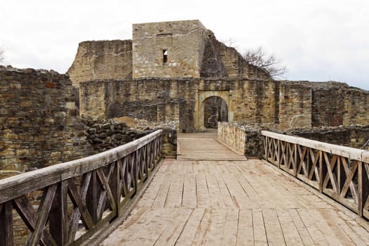 Ruins of the old castle in Eastern Europe- Romania