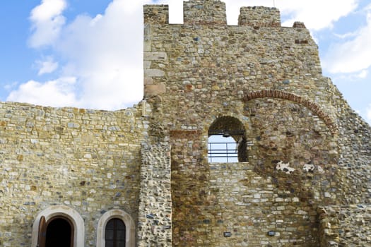 Ruins of an old castle in Eastern Europe