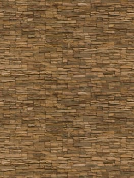 Irregular sized brown bricks with an organic feel. Image is seamlessly tileable