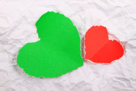 Creative simple background on Valentine' s Day