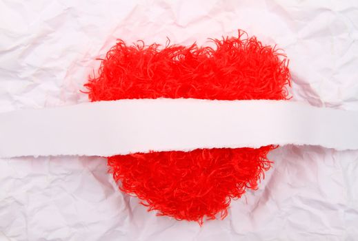 Creative simple background on Valentine' s Day