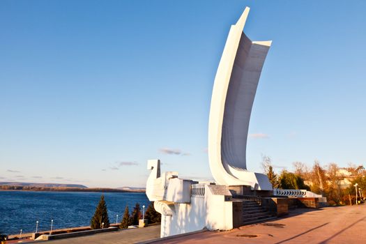 Stella Rook on Volga River Embankment in Samara, Russia