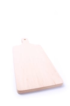 Chopping board isolated on white. Kitchen utensil.