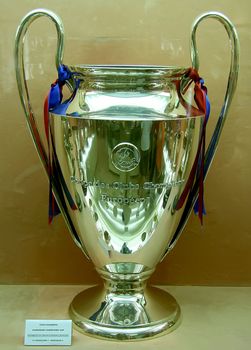 Champions League Trophy won by FC Barcelona in London Wembley, May 20th 1992