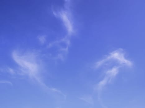 smooth and soft clouds on blue sky.