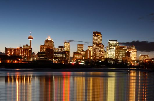 City of Calgary by night