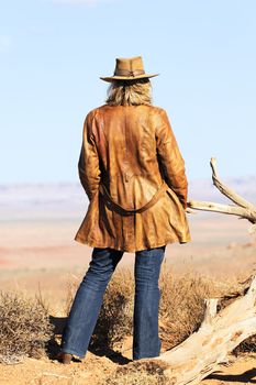 cowgirl at Monument Valley, Utah, USA