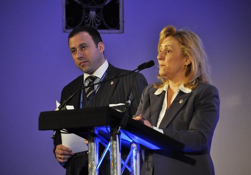 London - UK, January 30, 2012: 59th UICH les Clefs d'Or International Congress at the Sheraton Park Lane