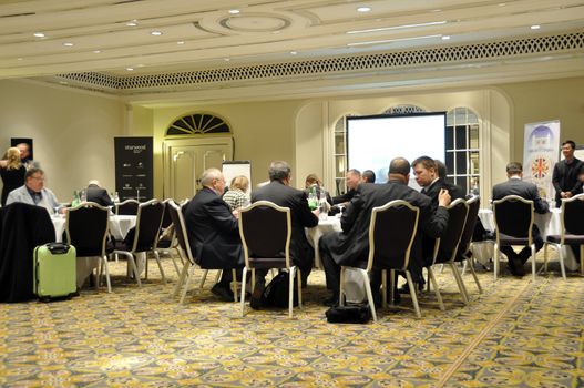 London - UK, January 30, 2012: 59th UICH les Clefs d'Or International Congress at the Sheraton Park Lane