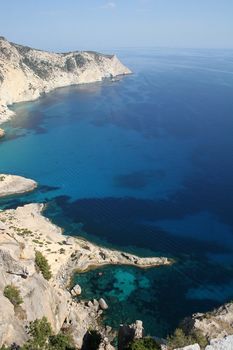 Beautifull view on a blue Mediterranean Sea (Atlantis Beach