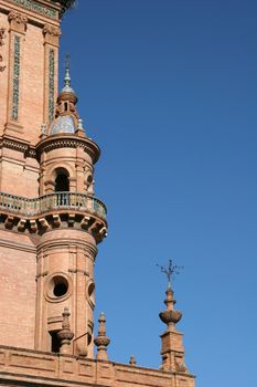 Moorish Architectural Details at Plaza Espana, Sevilla