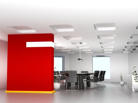 Business meeting room in office with modern decoration