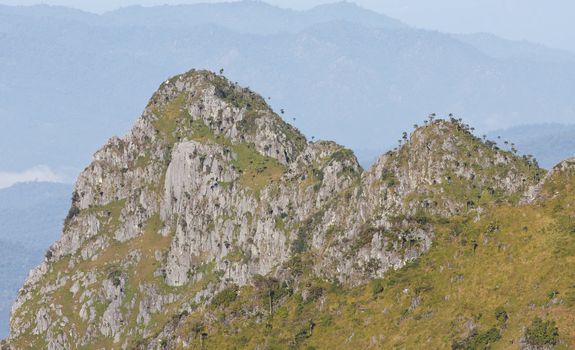 View from Doi Chiang Dao mountain, Chiang mai, Thailand.