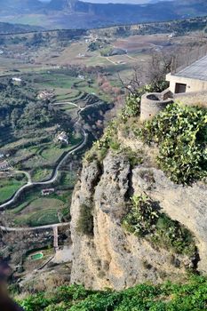 Ronda town situated on the mountains of Andalusia abyssies