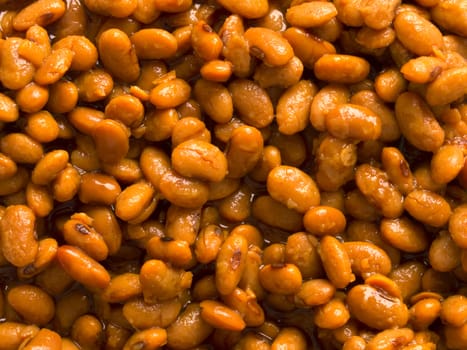 close up of salted fermented soy beans food background
