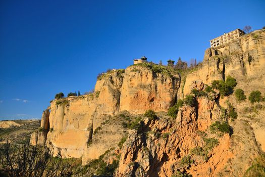 Ronda town situated on the mountains of Andalusia abyssies