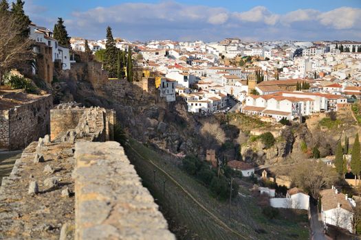 Ronda town situated on the mountains of Andalusia abyssies