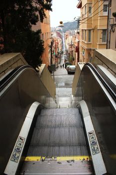 The long stairs in the Spain