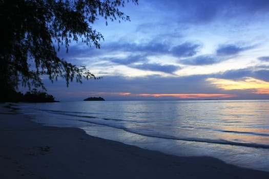 Sunrise at Koh Rong island, Cambodia, Southeast Asia