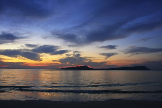 Sunrise at Koh Rong island, Cambodia, Southeast Asia