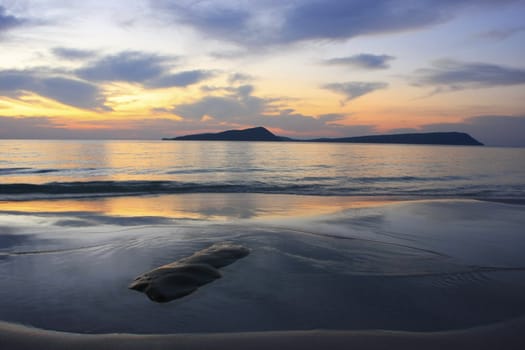 Sunrise at Koh Rong island, Cambodia, Southeast Asia