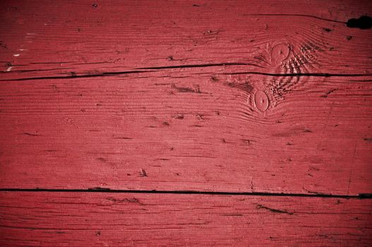 Red grungy texture of an old Turkish door