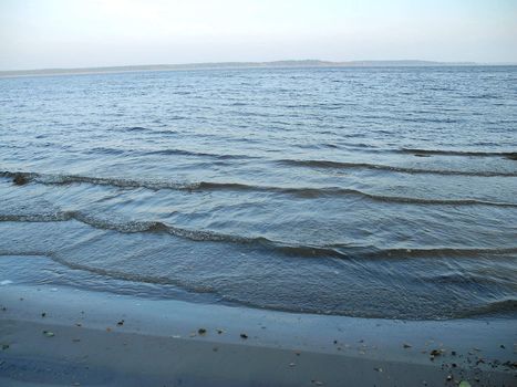 water in the Ķīšezers, the lake in territory of Riga, capital of Latvia