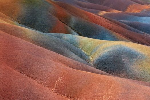 Vulcano earth. Les Terres des Sept Couleurs. Chamarel, Mauritius