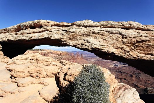 Mesa Arch at Canyonlands National Park in Utah , USA 