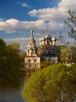 View of the Small Russian province town.