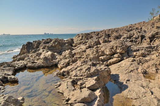 rocky beaches on the east side of Malaga