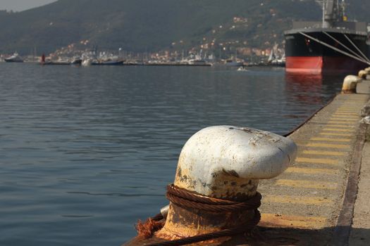 The docks of the harbour of La Spezia, Italy