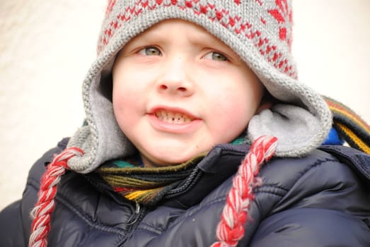 boy in the winter hat