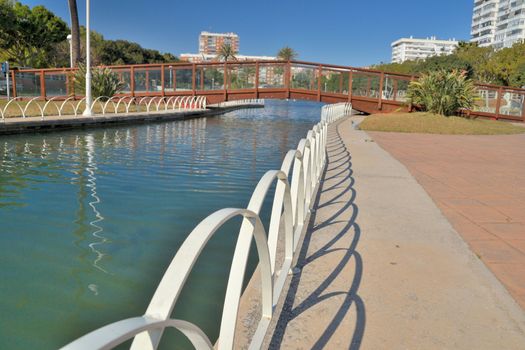 park on the west side of Malaga located next to the beach