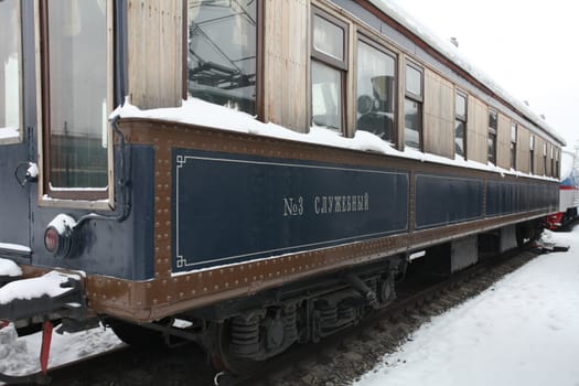 old passenger wagon, a fragment