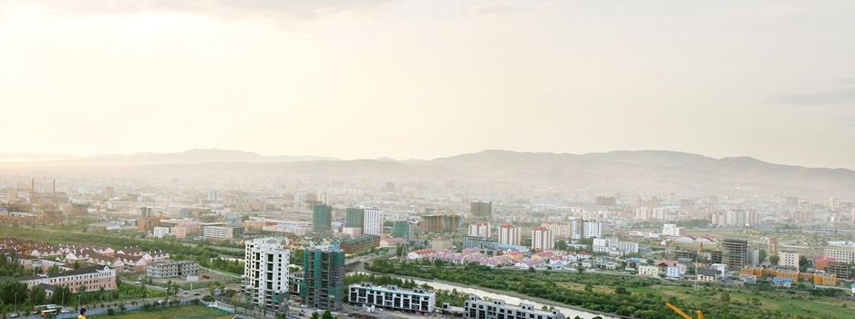 Ulan Bator- the capital of Mongolia. panorama