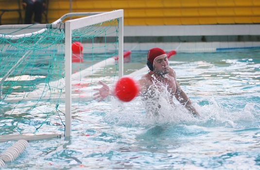 KYIV, UKRAINE - MAY 17: Water Polo match beetwen Ukraine and Egypt national team during The III International Water Polo Tournament in Memory of Oleksiy Barkalov on May 17, 2007 in Kyiv, Ukraine