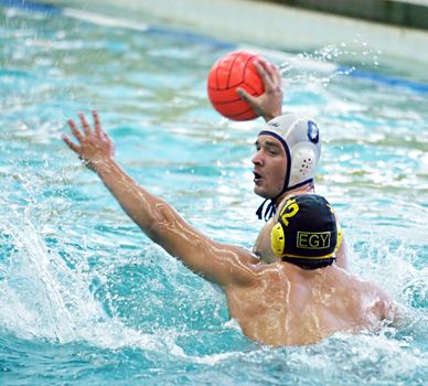 KYIV, UKRAINE - MAY 17: Water Polo match beetwen Ukraine and Egypt national team during The III International Water Polo Tournament in Memory of Oleksiy Barkalov on May 17, 2007 in Kyiv, Ukraine